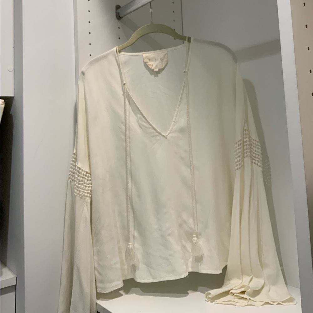 Tjd cream size s blouse